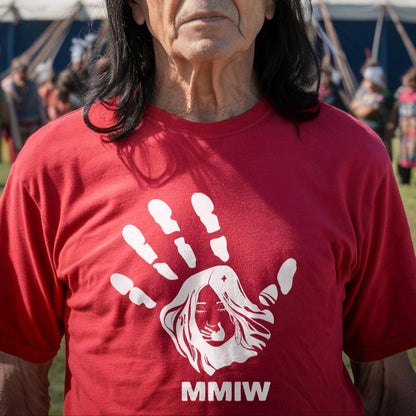 MMIW I Wear Red , No More Stolen Sisters Sweat Shirts White Hand Unisex T-Shirt/Hoodie/Sweatshirt