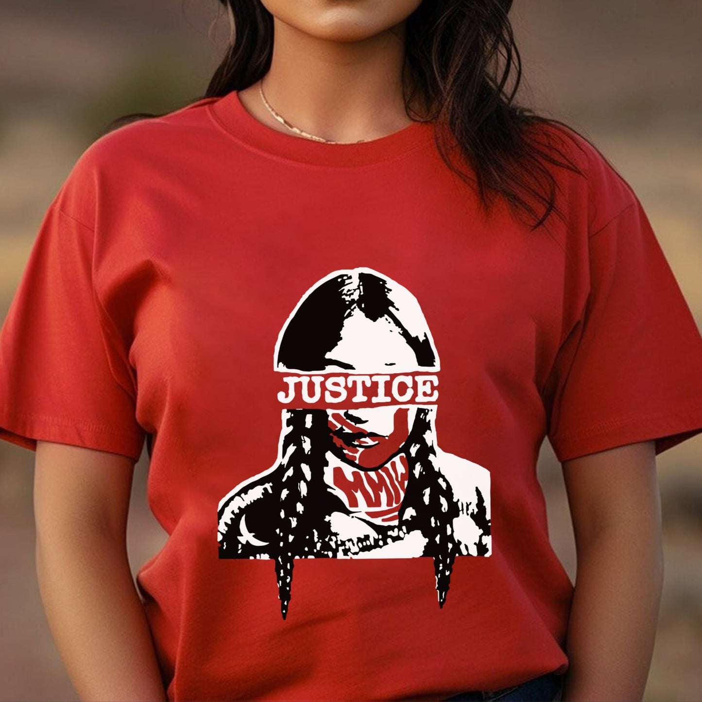JUSTICE FOR MMIW - Unisex T-Shirt/T-Shirt V-Neck/Hoodie/Sweatshirt