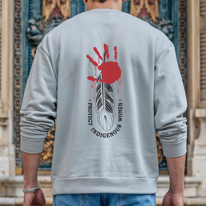 Protect Indigenous Women Red Hand- Unisex T-Shirt - Two Sides