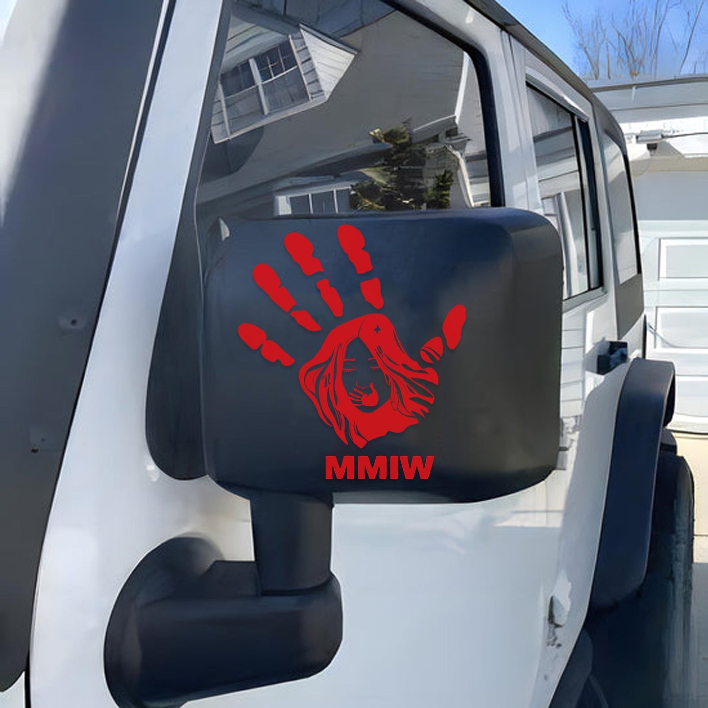 Justice for Missing Indigenous Women Sticker – Red Hand Symbol