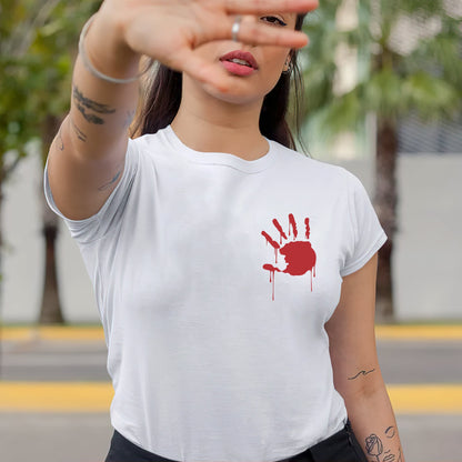 Protect Indigenous Women Red Hand- Unisex T-Shirt - Two Sides