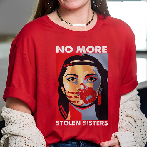 MMIW No More Stolen Sisters Red Hand Unisex T-Shirt
