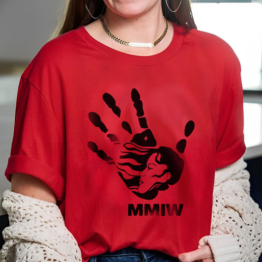 MMIW Red Hand Indigenous Owned Shirt Unisex T-Shirt