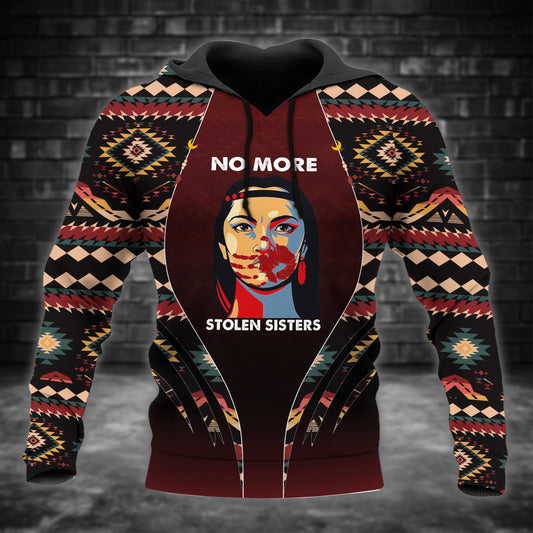 Tribal Feather Hoodie – Bold Red & Geometric Patterns
