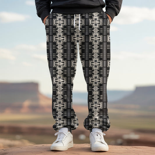 Tribal Aztec Pattern Sweatpants for Men & Women 19