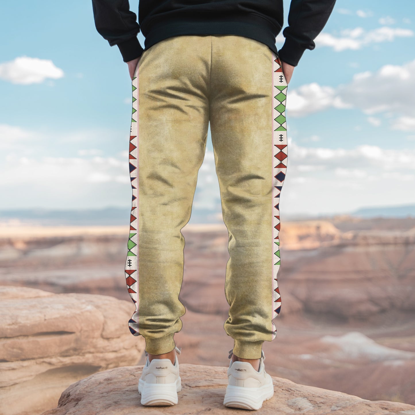 Tribal Aztec Pattern Sweatpants for Men & Women 15