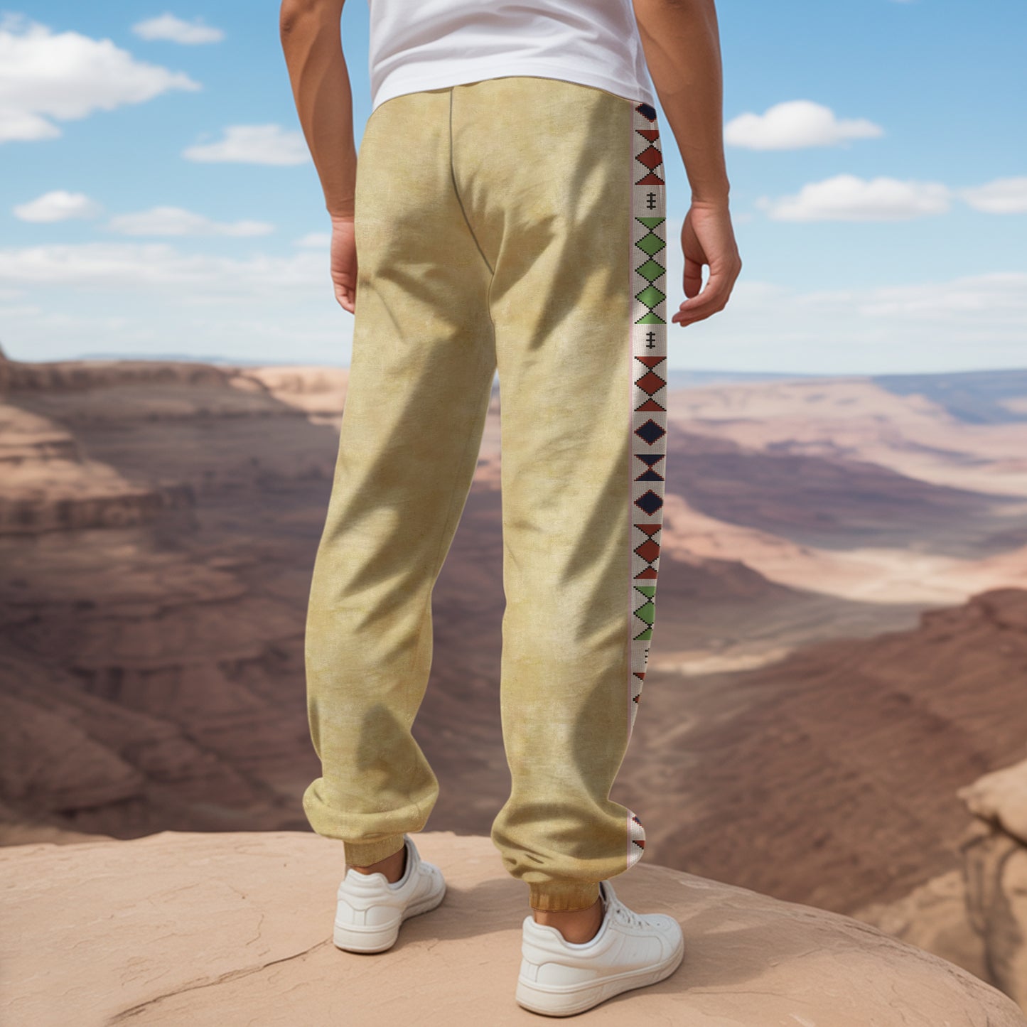 Tribal Aztec Pattern Sweatpants for Men & Women 15