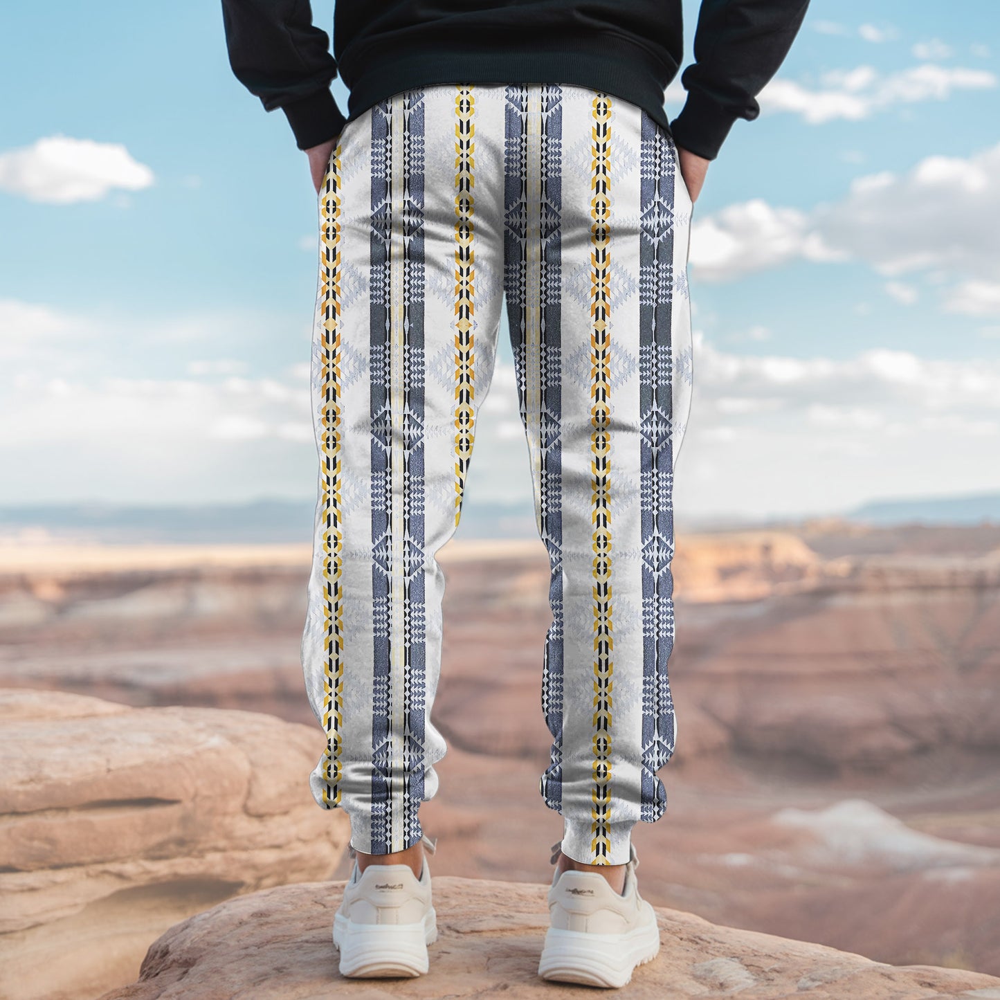 Tribal Aztec Pattern Sweatpants for Men & Women 14