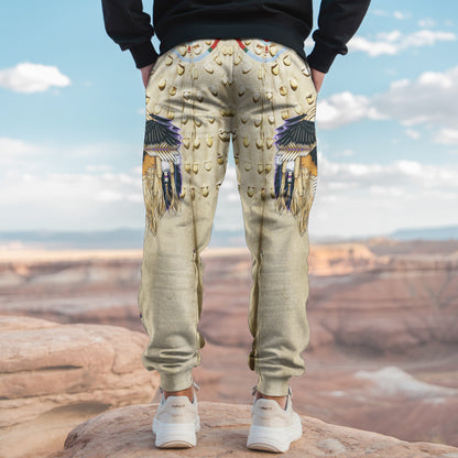Tribal Aztec Pattern Sweatpants for Men & Women 13