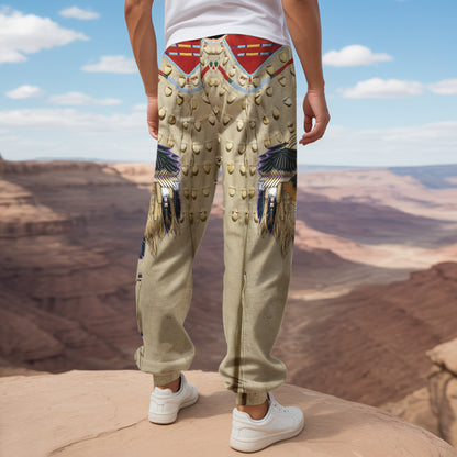 Tribal Aztec Pattern Sweatpants for Men & Women 13
