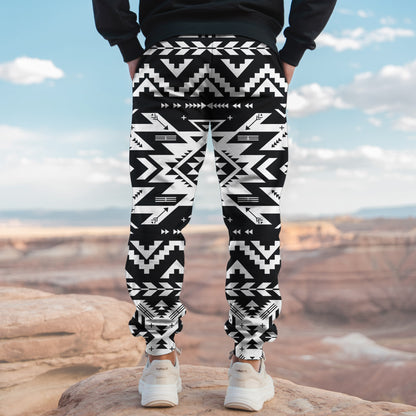 Tribal Aztec Pattern Sweatpants for Men & Women 10