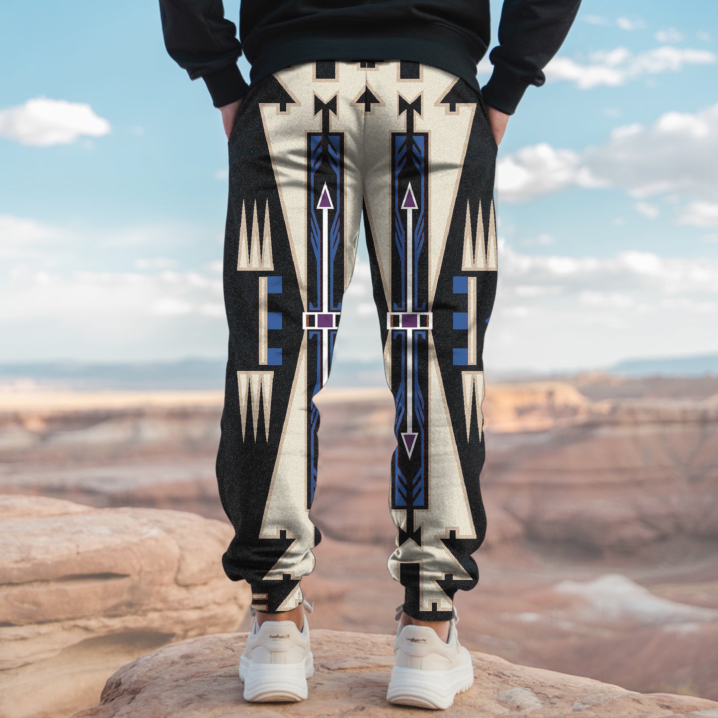 Tribal Aztec Pattern Sweatpants for Men & Women - 05