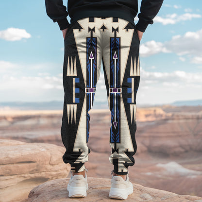 Tribal Aztec Pattern Sweatpants for Men & Women - 05